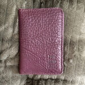 Portland Leather Pink Passport Cover